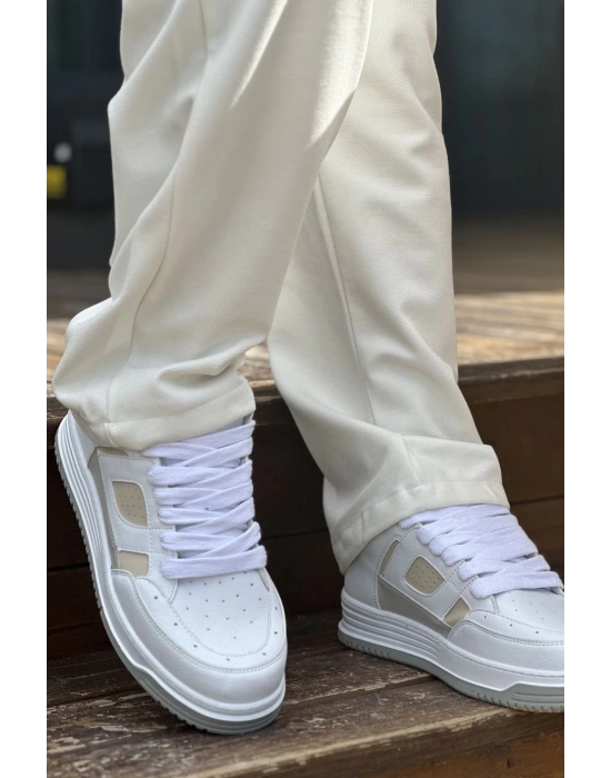 Ch2410 Cbt Avax Erkek Beyaz / Bej Erkek Spor Ayakkabı