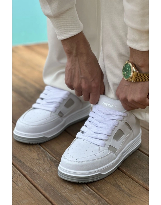 CH2410 - CBT Avax  Erkek Spor Ayakkabı BEYAZ/GRI