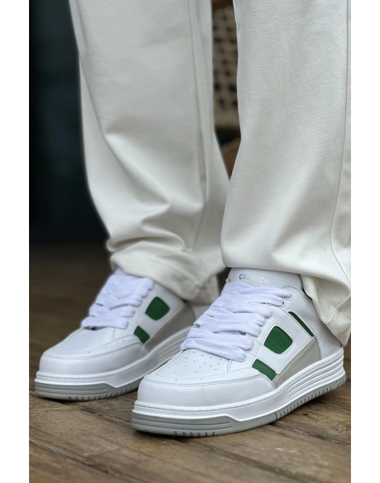 CH2410 - CBT Avax  Erkek Spor Ayakkabı BEYAZ/YESIL