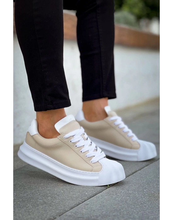 Ch2411 Artenay Erkek Ayakkabı Bej Erkek Günlük Ayakkabı