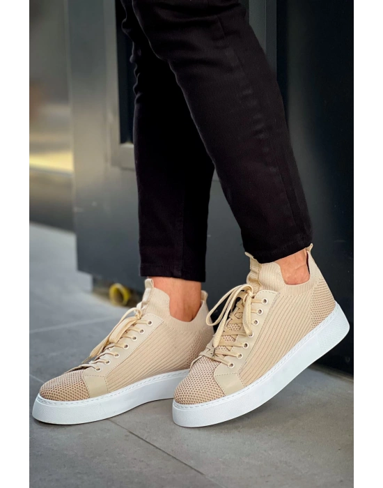 Ch2423 Tbt Erkek Ayakkabı Bej Erkek Günlük Ayakkabı
