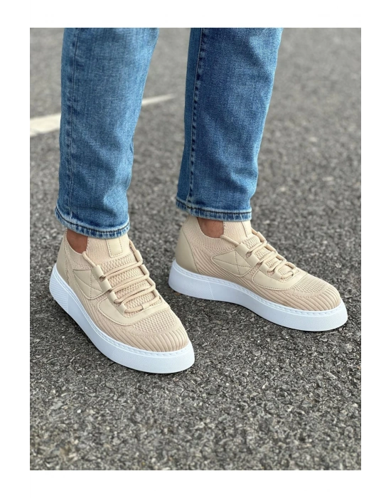 Ch2425 Tbt Erkek Ayakkabı Bej Erkek Günlük Ayakkabı