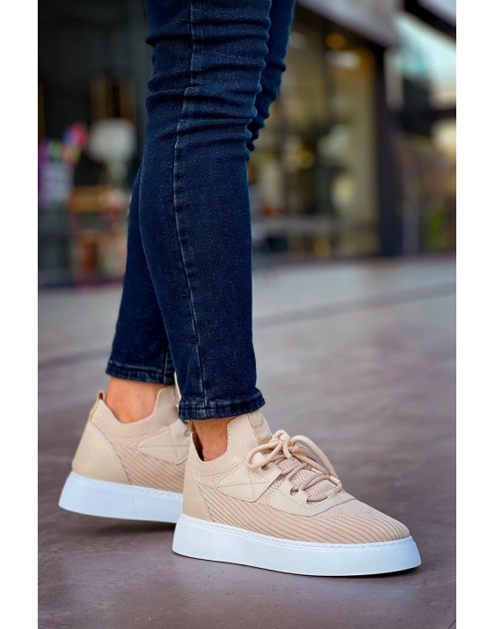 Ch2425 Tbt Erkek Ayakkabı Bej Erkek Günlük Ayakkabı