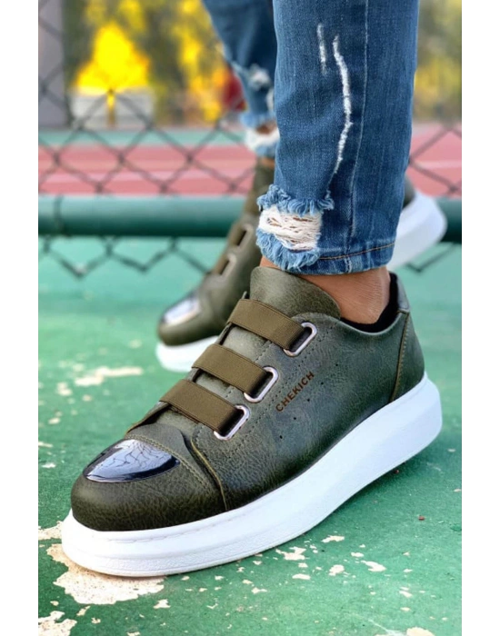 Ch251 Cbt Mirror Erkek Ayakkabı Haki Erkek Günlük Ayakkabı