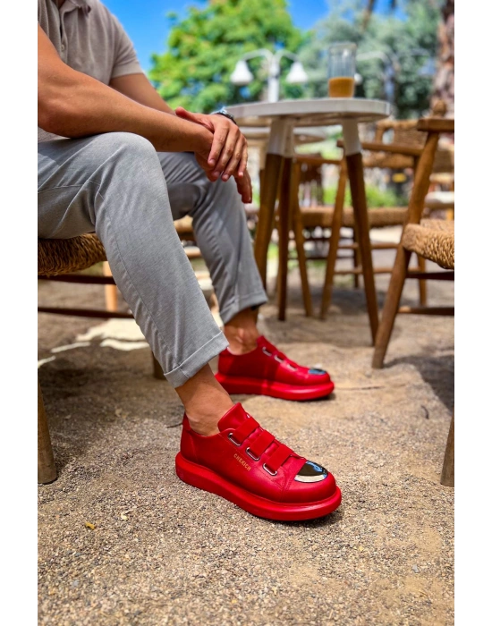 Ch251 Crt Mirror Erkek Ayakkabı Kirmizi Erkek Günlük Ayakkabı