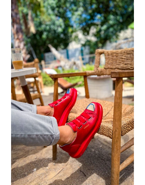 Ch251 Crt Mirror Erkek Ayakkabı Kirmizi Erkek Günlük Ayakkabı
