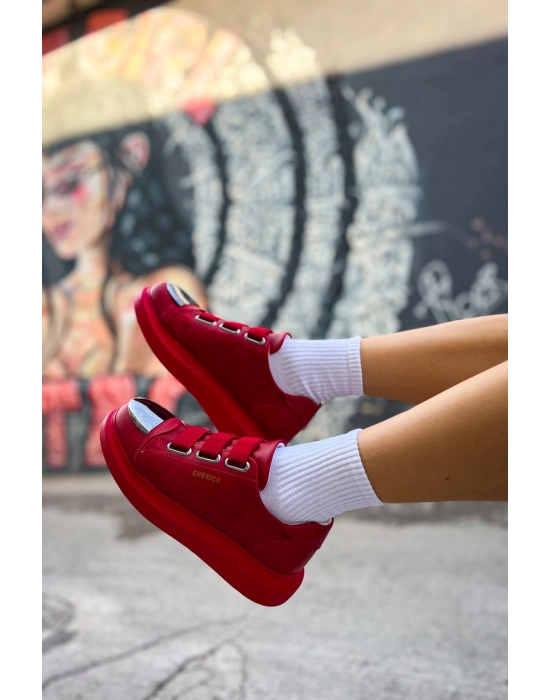 Ch251 Crt Mirror Kadın Ayakkabı Kirmizi Kadın Spor Ayakkabı