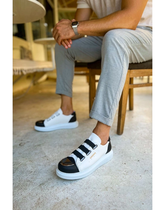 Ch251 Gbt Mirror Furry Erkek Ayakkabı Beyaz/siyah Erkek Günlük Ayakkabı