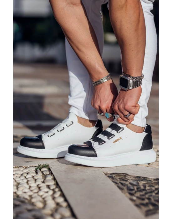 Ch251 Gbt Mirror Furry Erkek Ayakkabı Beyaz/siyah Erkek Günlük Ayakkabı