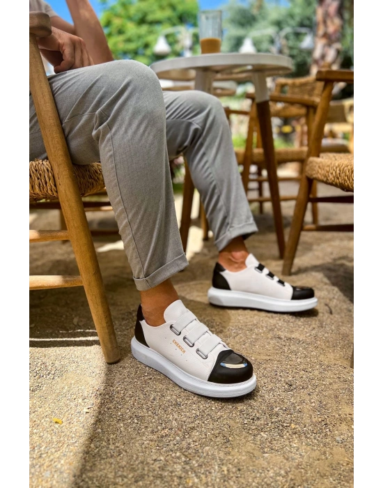 Ch251 Gbt Mirror Furry Erkek Ayakkabı Beyaz/siyah Erkek Günlük Ayakkabı