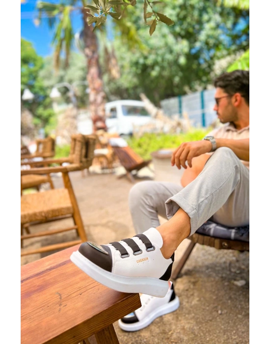 Ch251 Gbt Mirror Furry Erkek Ayakkabı Beyaz/siyah Erkek Günlük Ayakkabı