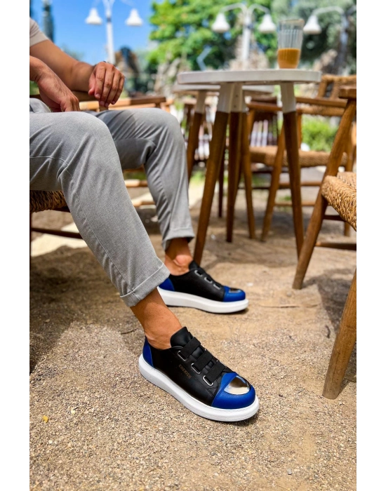 Ch251 Gbt Mirror Furry Erkek Ayakkabı Siyah/sax Mavi Erkek Günlük Ayakkabı