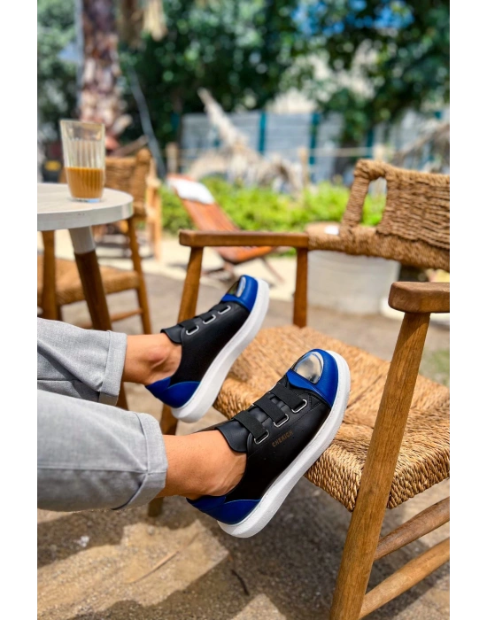 Ch251 Gbt Mirror Furry Erkek Ayakkabı Siyah/sax Mavi Erkek Günlük Ayakkabı