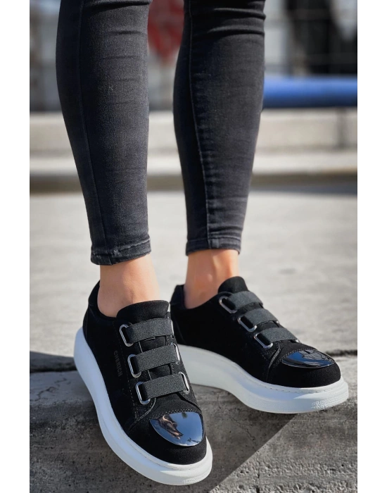 Ch251 Sbt Mirror Suede Erkek Ayakkabı Siyah Erkek Günlük Ayakkabı