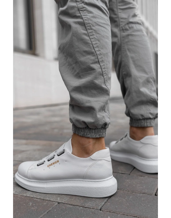 CH253 - CBT Mirror Non Erkek Ayakkabı BEYAZ