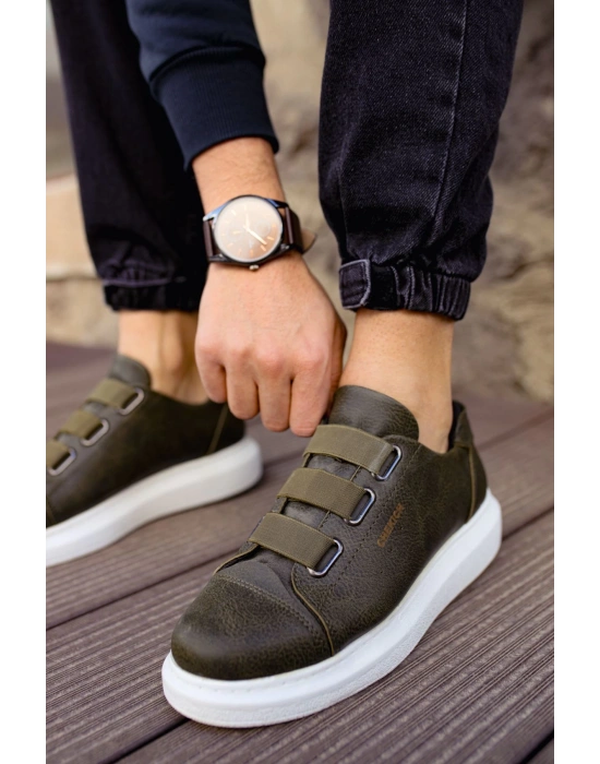 Ch253 Cbt Mirror Non Erkek Ayakkabı Haki Erkek Günlük Ayakkabı