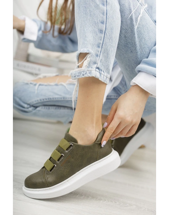 Ch253 Cbt Mirror Non Kadın Ayakkabı Haki Kadın Spor Ayakkabı