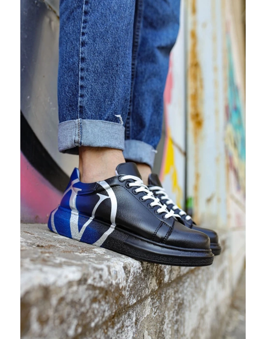 Ch254 Cbt Pittura Erkek Ayakkabı 407 V Siyah / Mavi Erkek Spor Ayakkabı