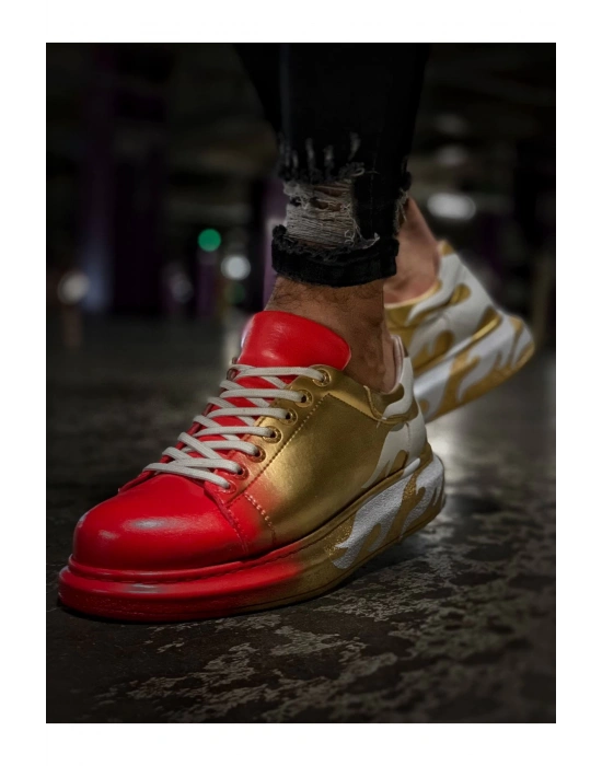 Ch254 Cbt Pittura Erkek Ayakkabı 413 Alv Kirmizi / Altin Erkek Spor Ayakkabı