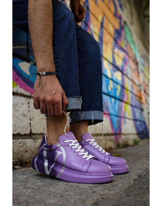 CH254 - CBT Pittura Erkek Ayakkabı 490 MOR/ KOYU MOR V