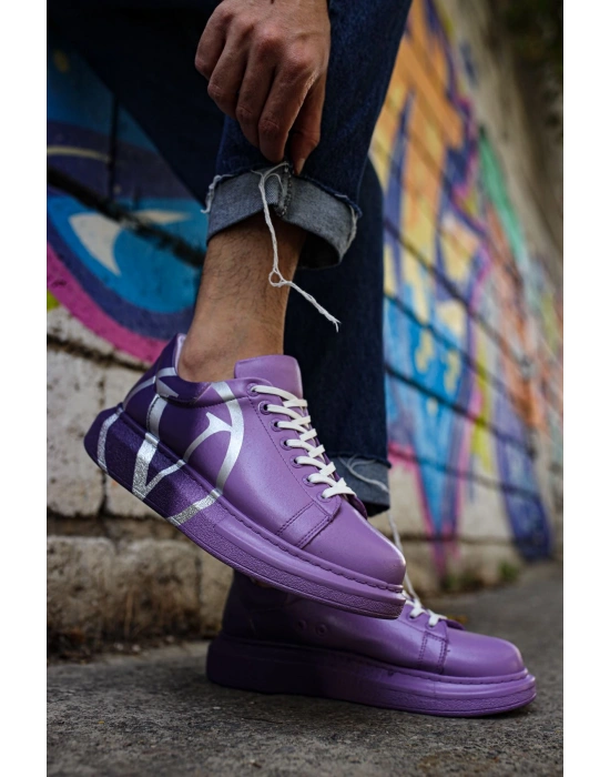 CH254 - CBT Pittura Erkek Ayakkabı 490 MOR/ KOYU MOR V