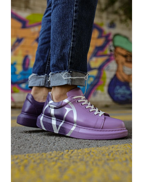 CH254 - CBT Pittura Erkek Ayakkabı 490 MOR/ KOYU MOR V