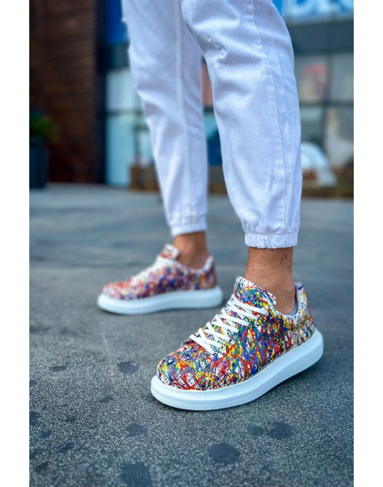Ch254 Cbt Pittura Erkek Ayakkabı 537 Crazy Splush Beyaz Erkek Spor Ayakkabı