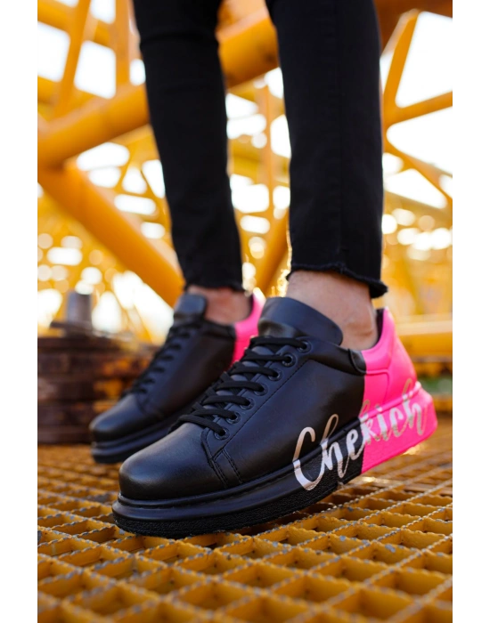CH254 - CST Pittura Erkek Ayakkabı 477 SIYAH / PEMBE  CHEKICH