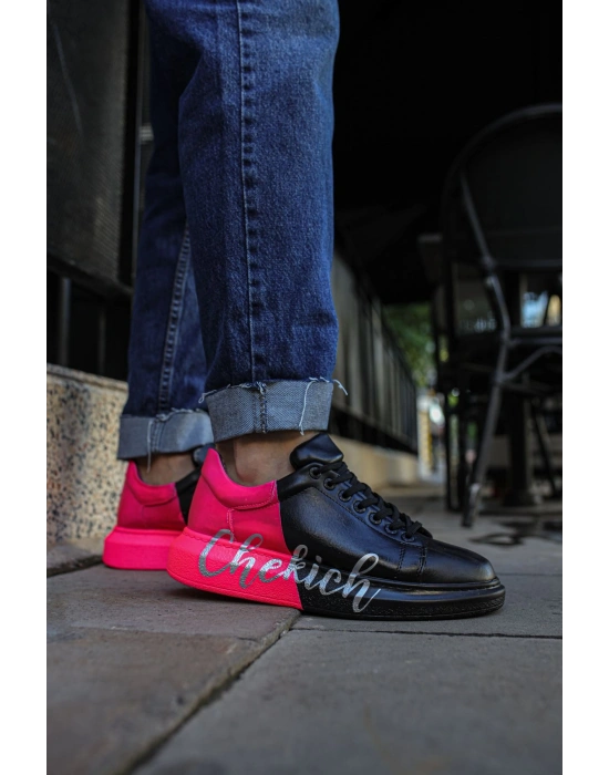 CH254 - CST Pittura Erkek Ayakkabı 477 SIYAH / PEMBE  CHEKICH