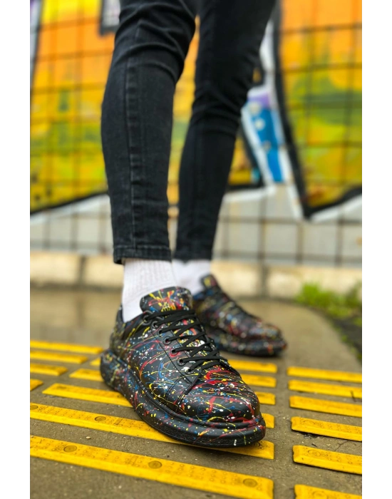 Ch254 Cst Pittura Erkek Ayakkabı 498 Sari / Mavi / Kirmizi Splush Erkek Spor Ayakkabı