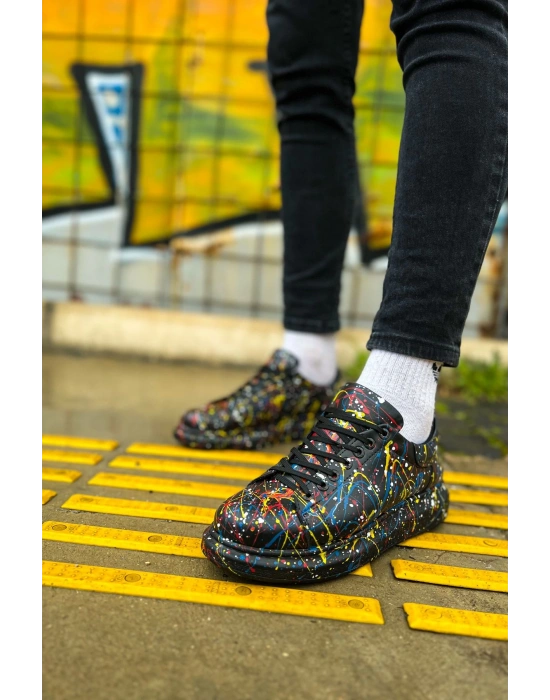 Ch254 Cst Pittura Erkek Ayakkabı 498 Sari / Mavi / Kirmizi Splush Erkek Spor Ayakkabı
