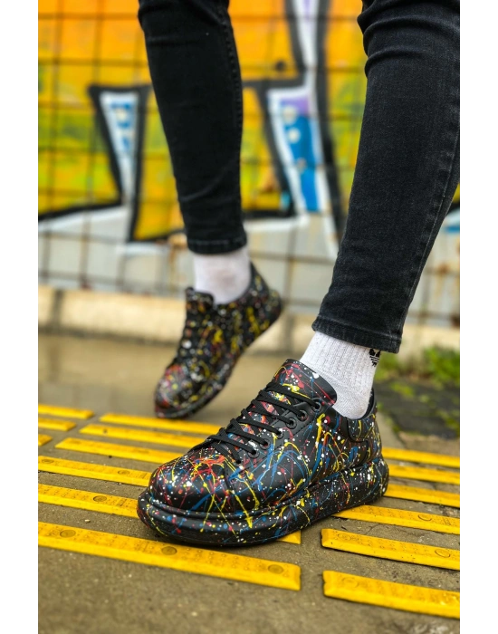 Ch254 Cst Pittura Erkek Ayakkabı 498 Sari / Mavi / Kirmizi Splush Erkek Spor Ayakkabı