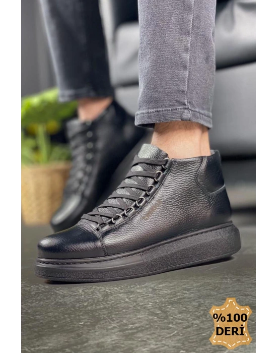 Ch258 Cst Roma Deri Erkek Siyah Erkek Bot