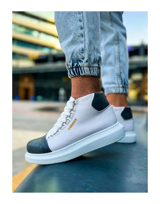 CH258 - GBT Roma Colourful Erkek Bot BEYAZ/ANTRASIT