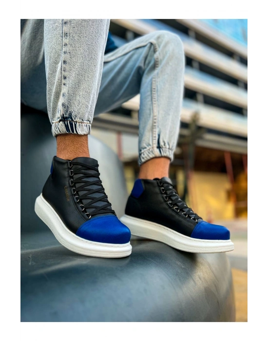 Ch258 Gbt Roma Colourful Erkek Siyah/sax Mavi Erkek Bot