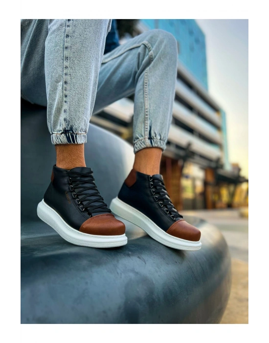 CH258 - GBT Roma Colourful Erkek Bot SIYAH/TABA