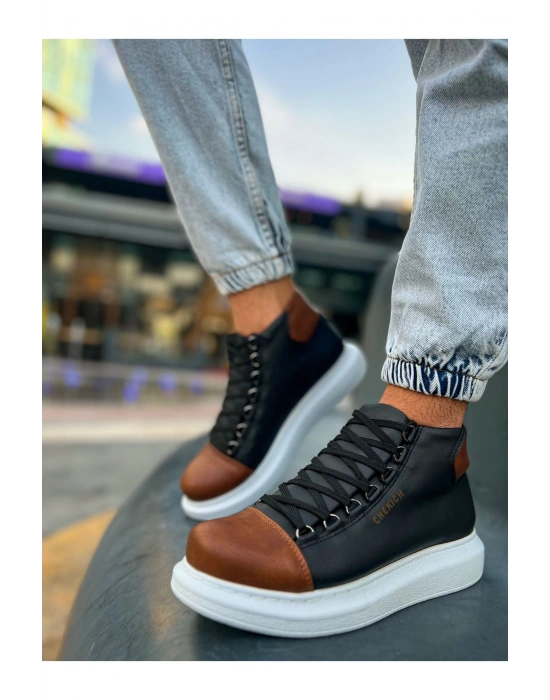 CH258 - GBT Roma Colourful Erkek Bot SIYAH/TABA