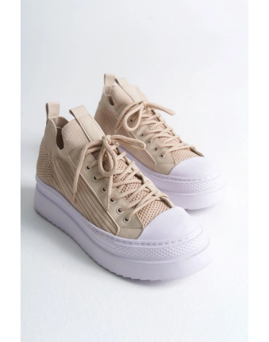 CH2601 - Triko Erkek Ayakkabı BEJ