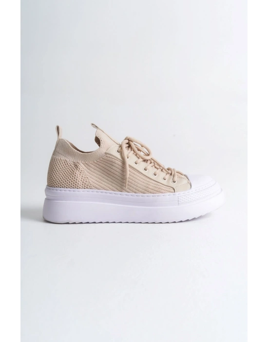 CH2601 - Triko Erkek Ayakkabı BEJ