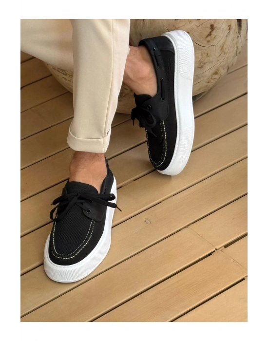 CH2602 - Triko Erkek Ayakkabı SIYAH