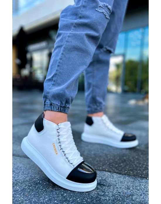 CH267 - GBT Roma Mirror Erkek Bot BEYAZ/SIYAH