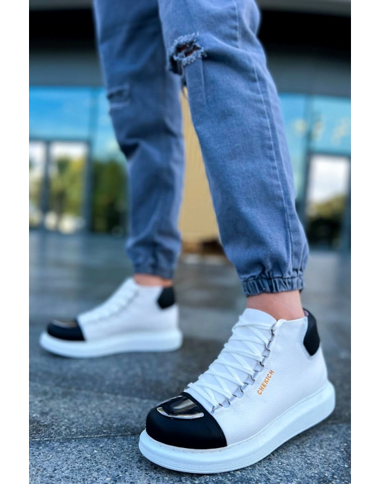 Ch267 Gbt Roma Mirror Erkek Beyaz/siyah Erkek Bot