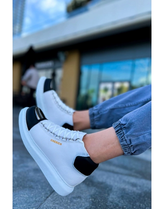 CH267 - GBT Roma Mirror Erkek Bot BEYAZ/SIYAH