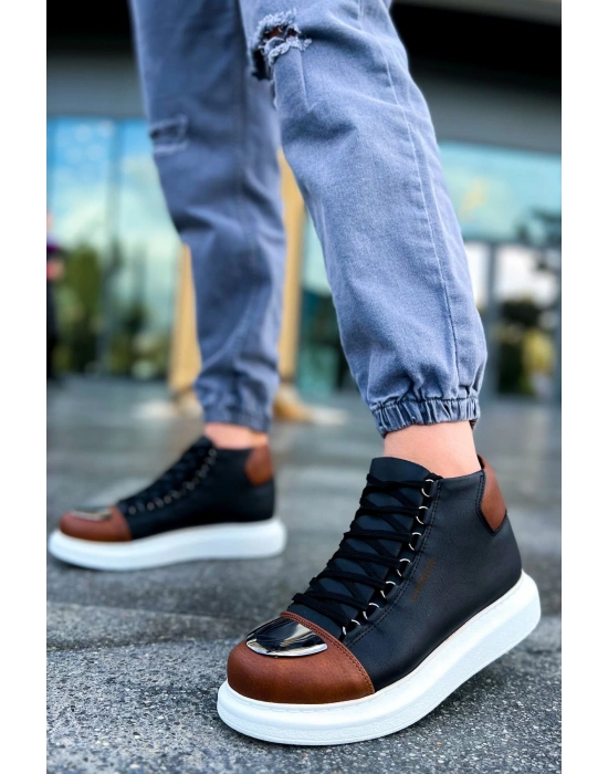 Ch267 Gbt Roma Mirror Erkek Siyah/taba Erkek Bot