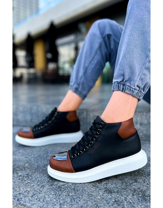 Ch267 Gbt Roma Mirror Erkek Siyah/taba Erkek Bot