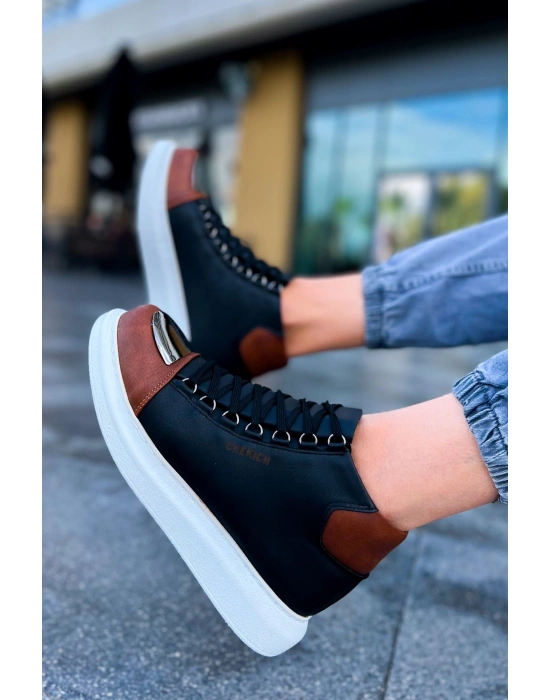 Ch267 Gbt Roma Mirror Erkek Siyah/taba Erkek Bot