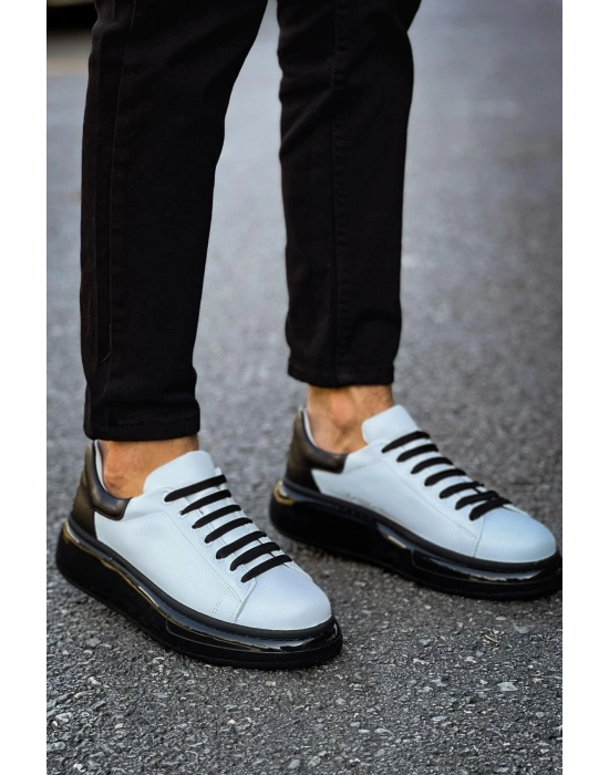 CH295 - CST Sollıevo Erkek Ayakkabı BEYAZ/SIYAH