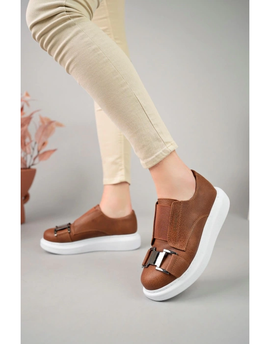 Ch297 Cbt Kadın Ayakkabı Taba Kadın Spor Ayakkabı