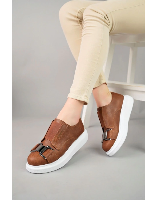 Ch297 Cbt Kadın Ayakkabı Taba Kadın Spor Ayakkabı