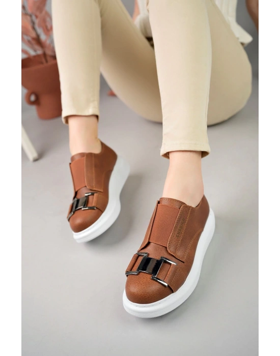 Ch297 Cbt Kadın Ayakkabı Taba Kadın Spor Ayakkabı